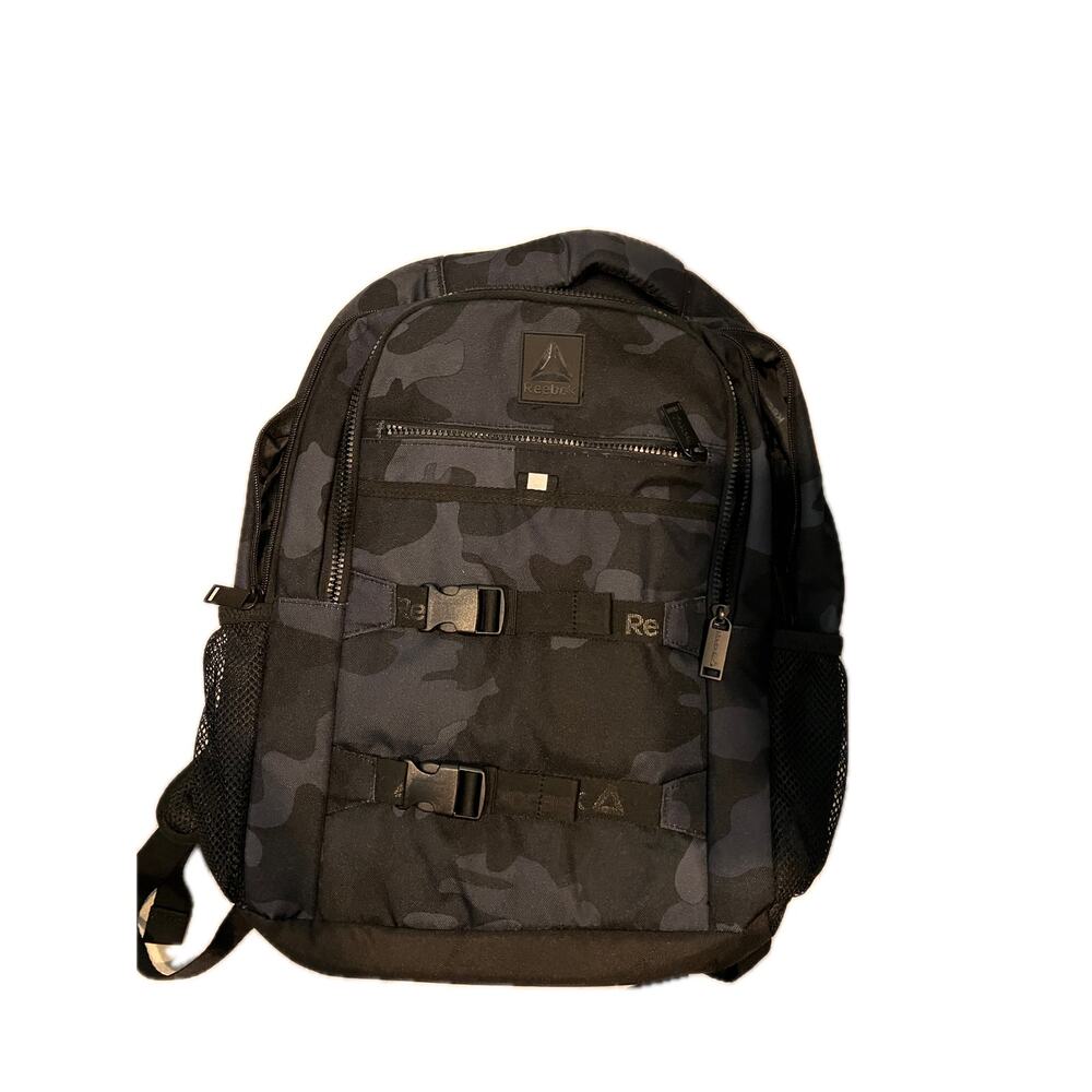 Reebok Unisex Adult Sullivan 18" Laptop Backpack, Black Camo